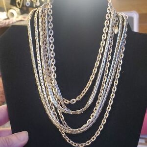 Elegant Gold-Tone Layered Necklace